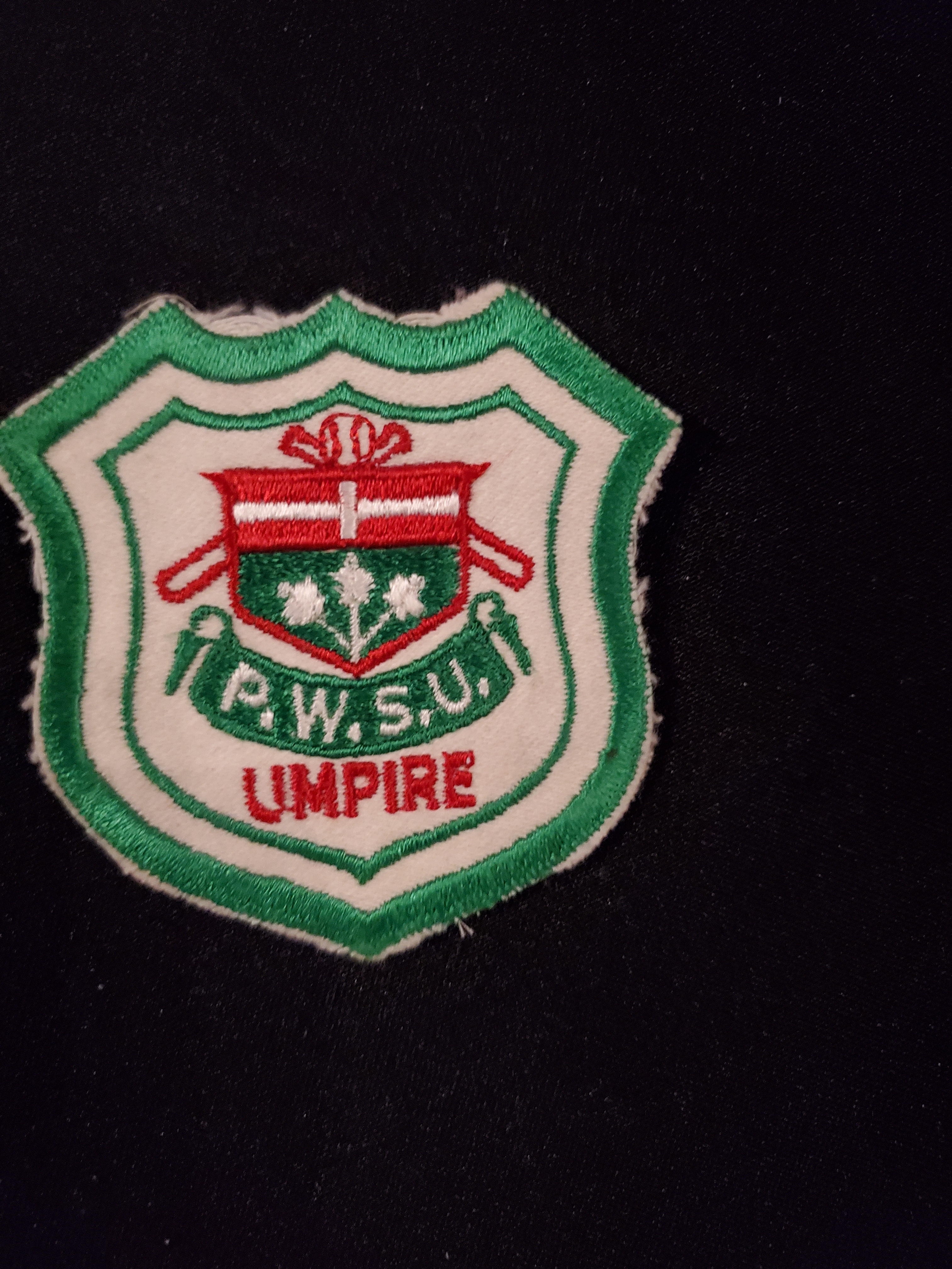 Neil Cane shield crest 'PWSU Umpire'