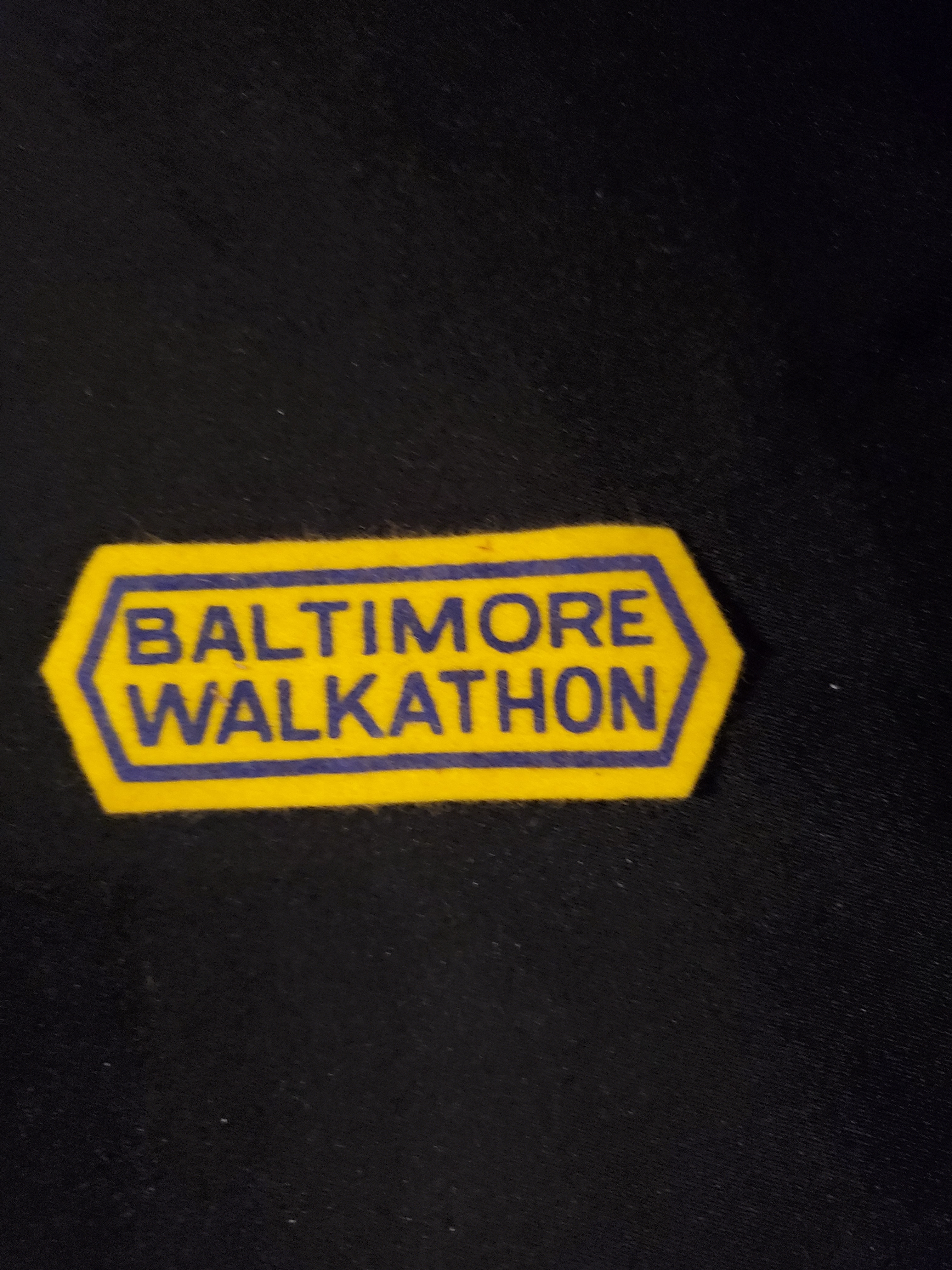 Neil Cane crest 'Baltimore Walkathon'