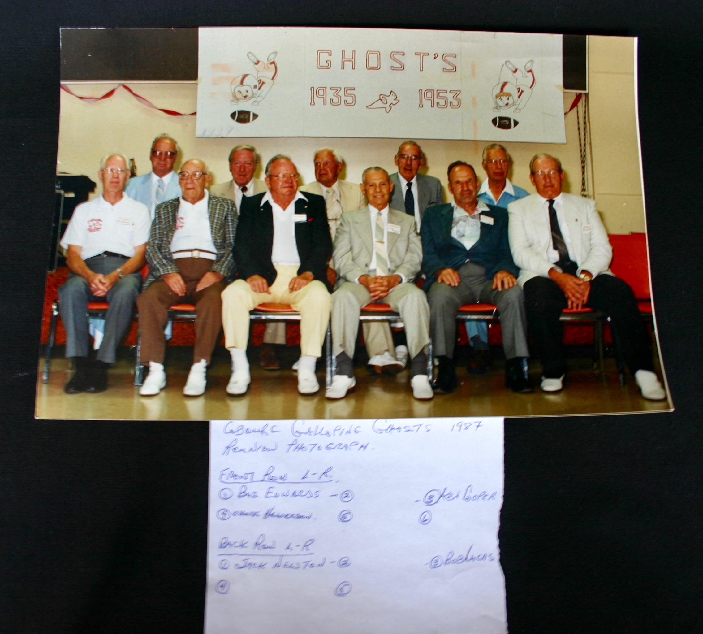 1987 Galloping Ghosts reunion photo