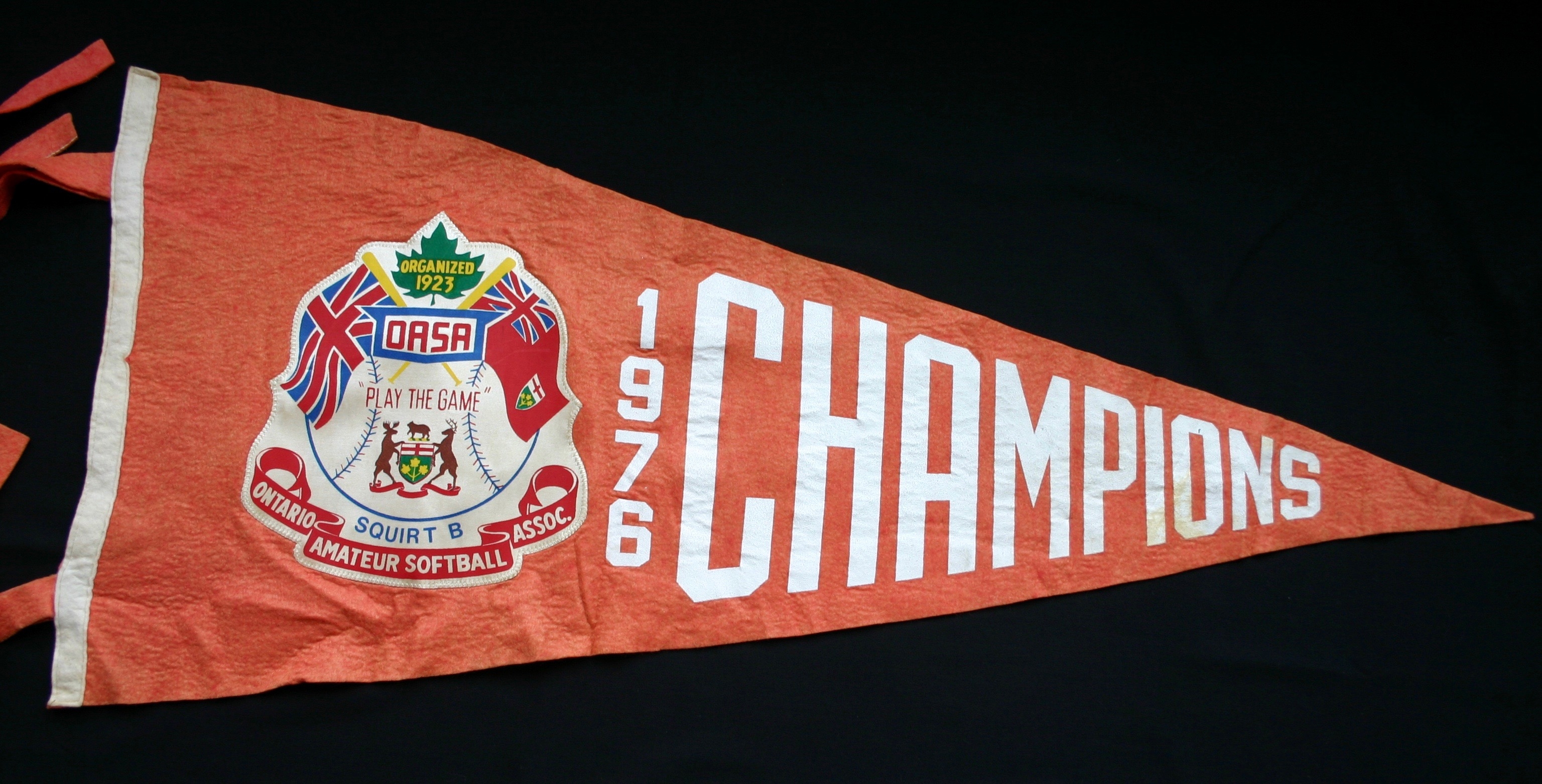 1976 Cobourg Legion softball Ont Squirt pennant