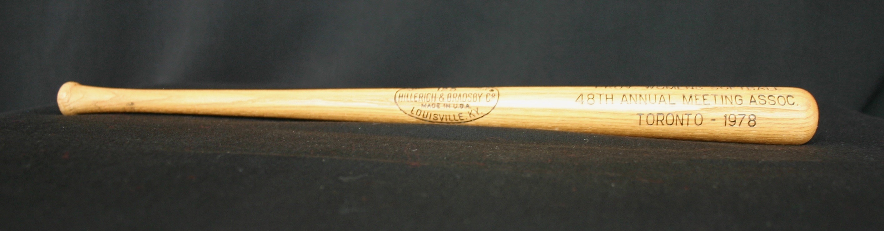 1978 Cobourg Angels - PWSU miniature wooden bat