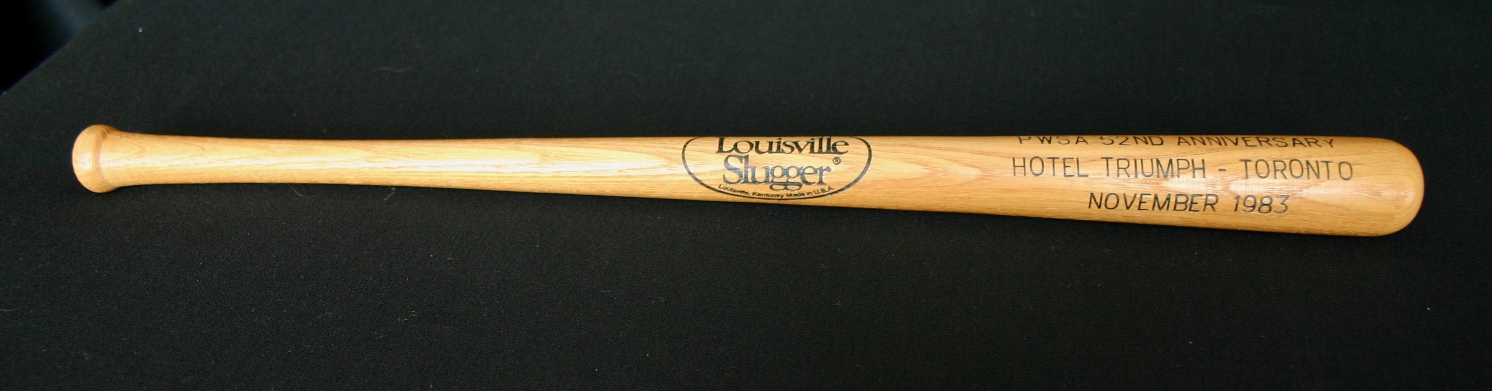 1983 Cobourg Angels - PWSA miniature wooden bat