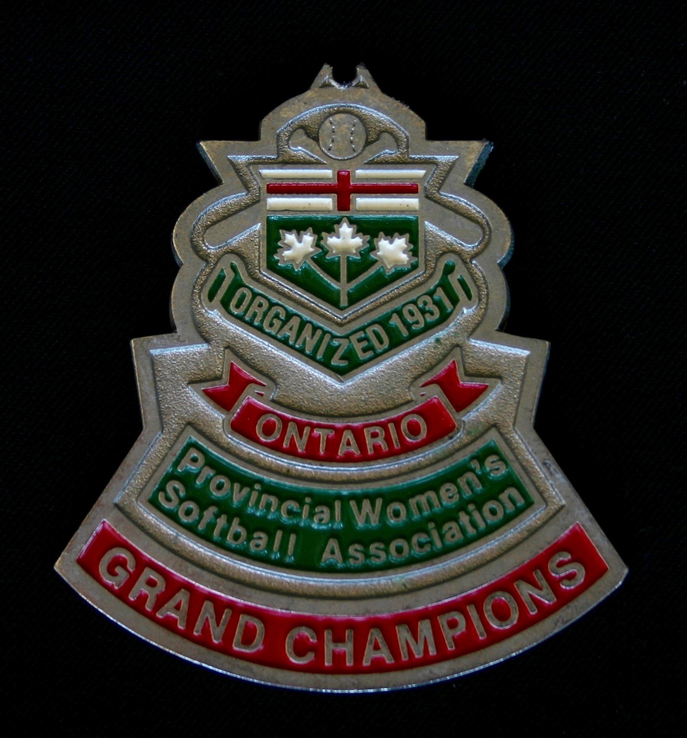 1988 Cobourg Senior Angels Tier I silver medal