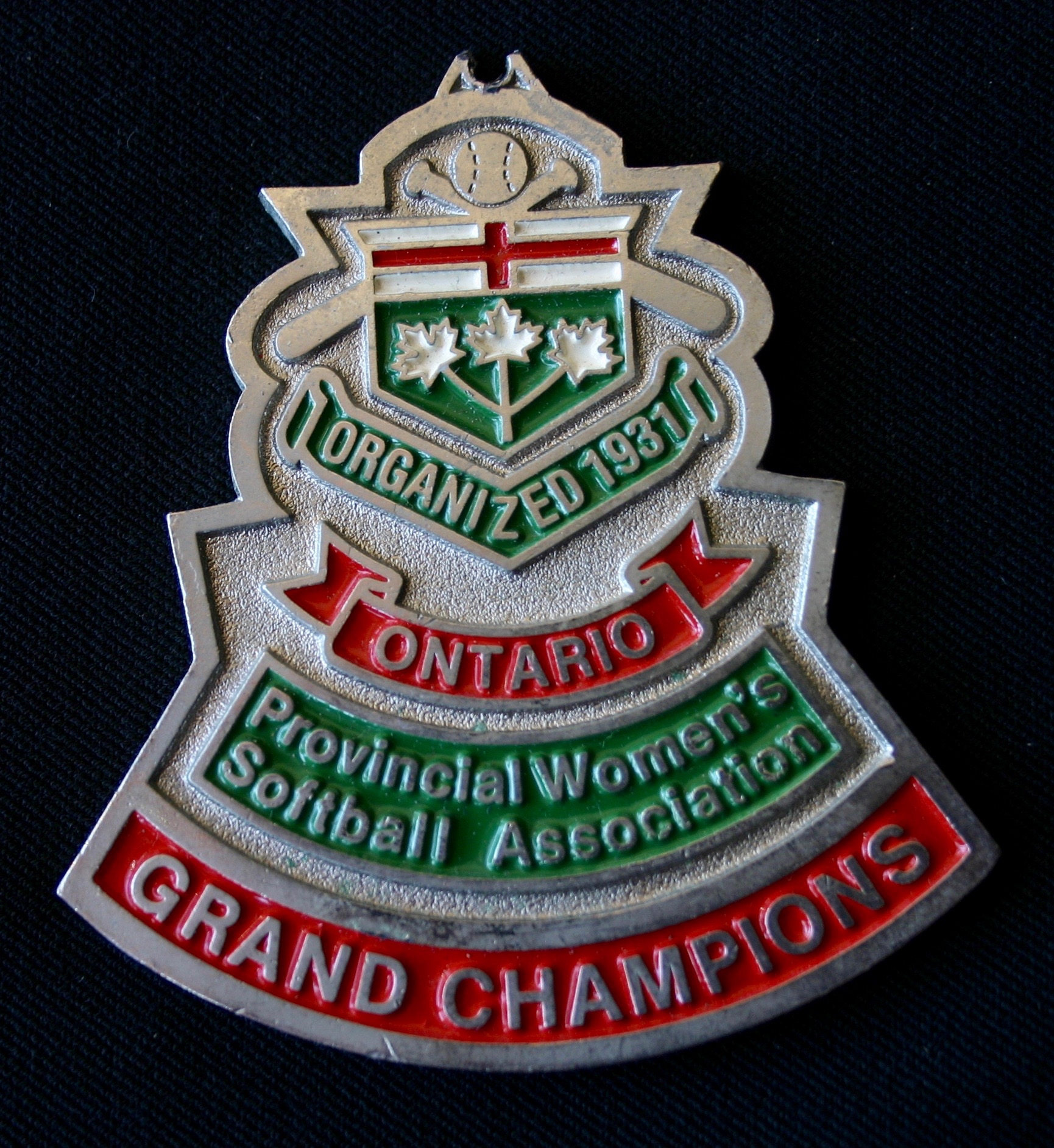 1986 Cobourg Angels Tier II silver medal