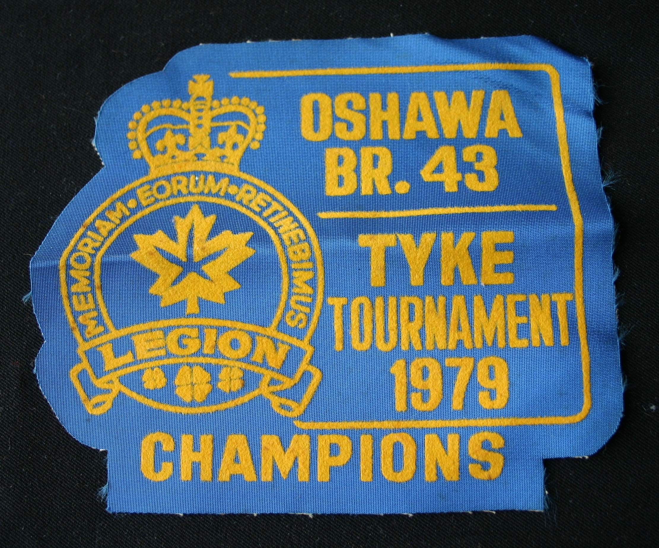 1979 Cobourg Legion Softball Oshawa Tyke crest