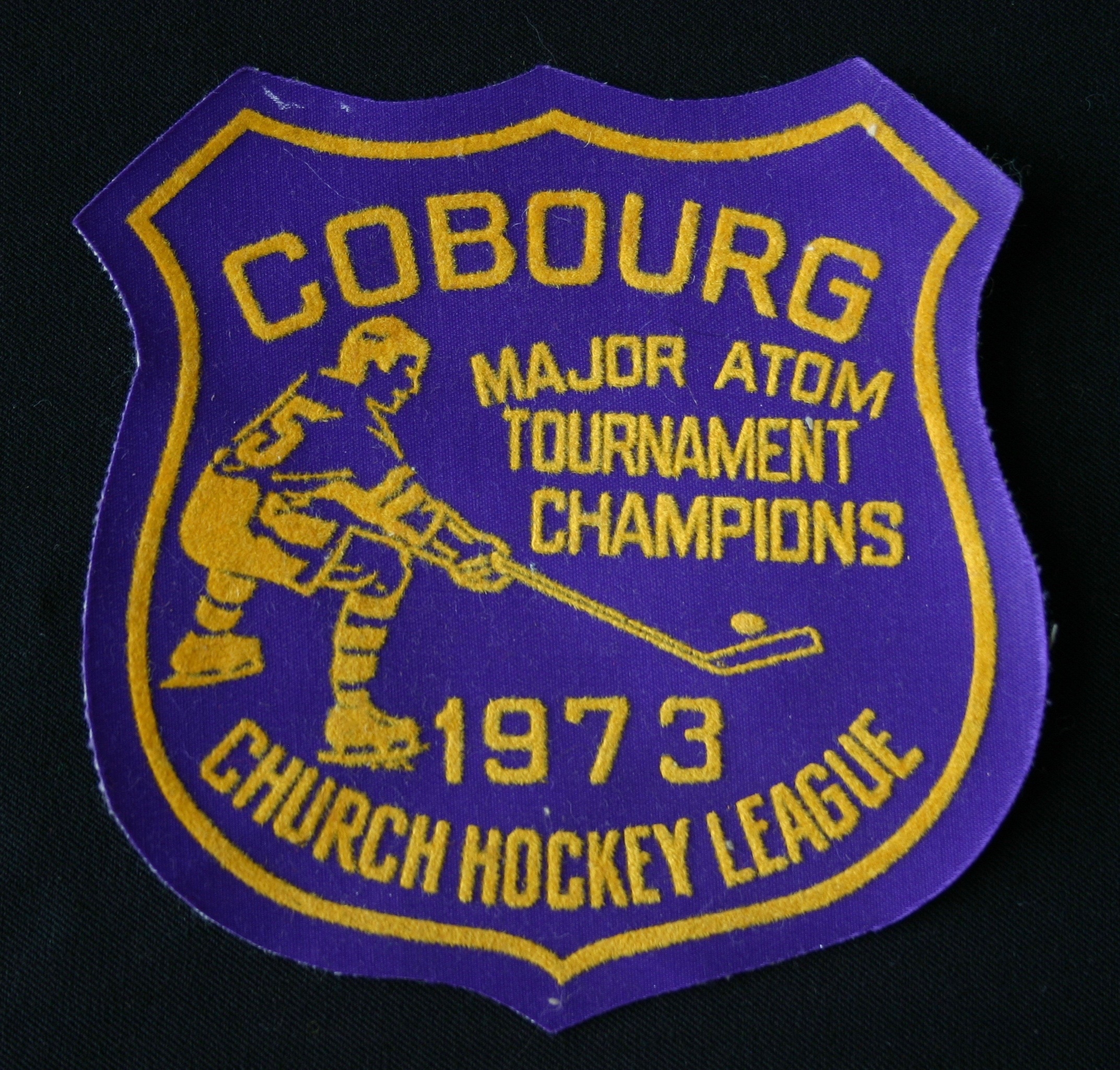 1973 CCHL crest Major Atoms Tournament Champs