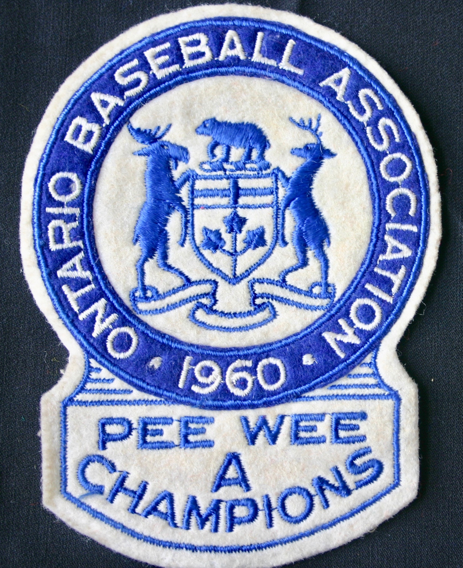 1960 Cobourg Minor Baseball PeeWee crest