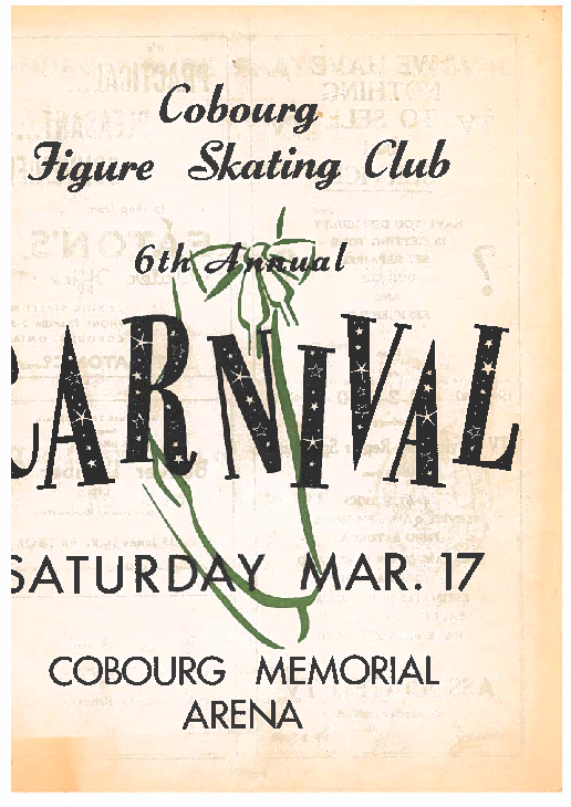 1956 Cobourg Figure Skating Carnival program
