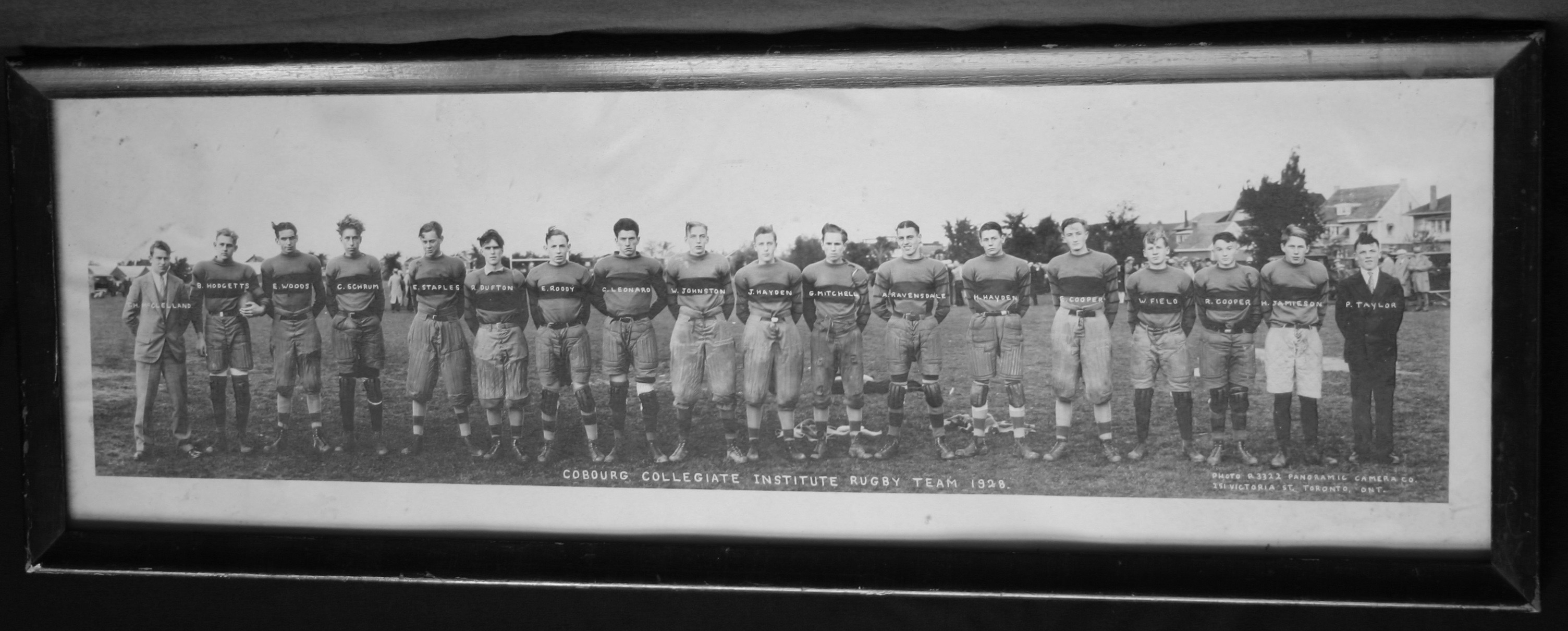 1928 CCI rugby team photo