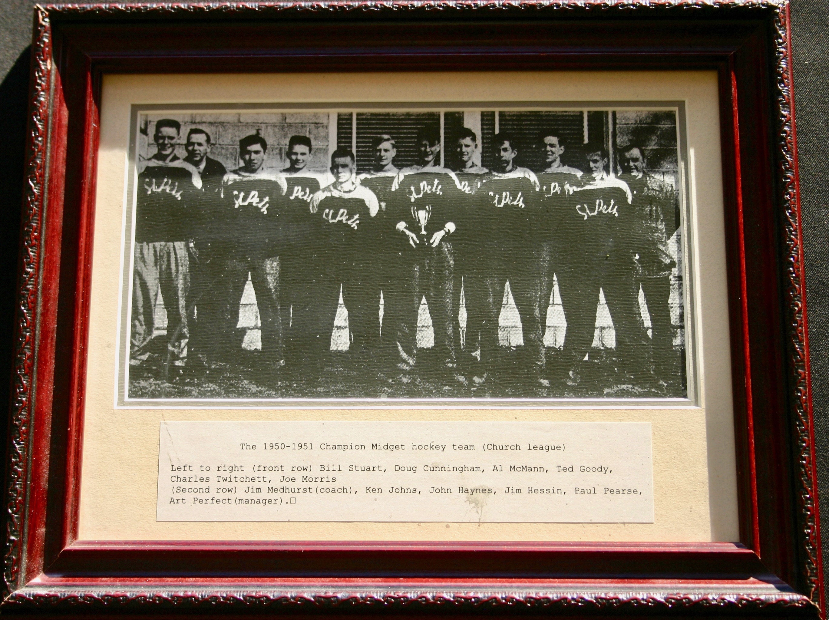 1951 CCHL St Peter's Midget champs photo