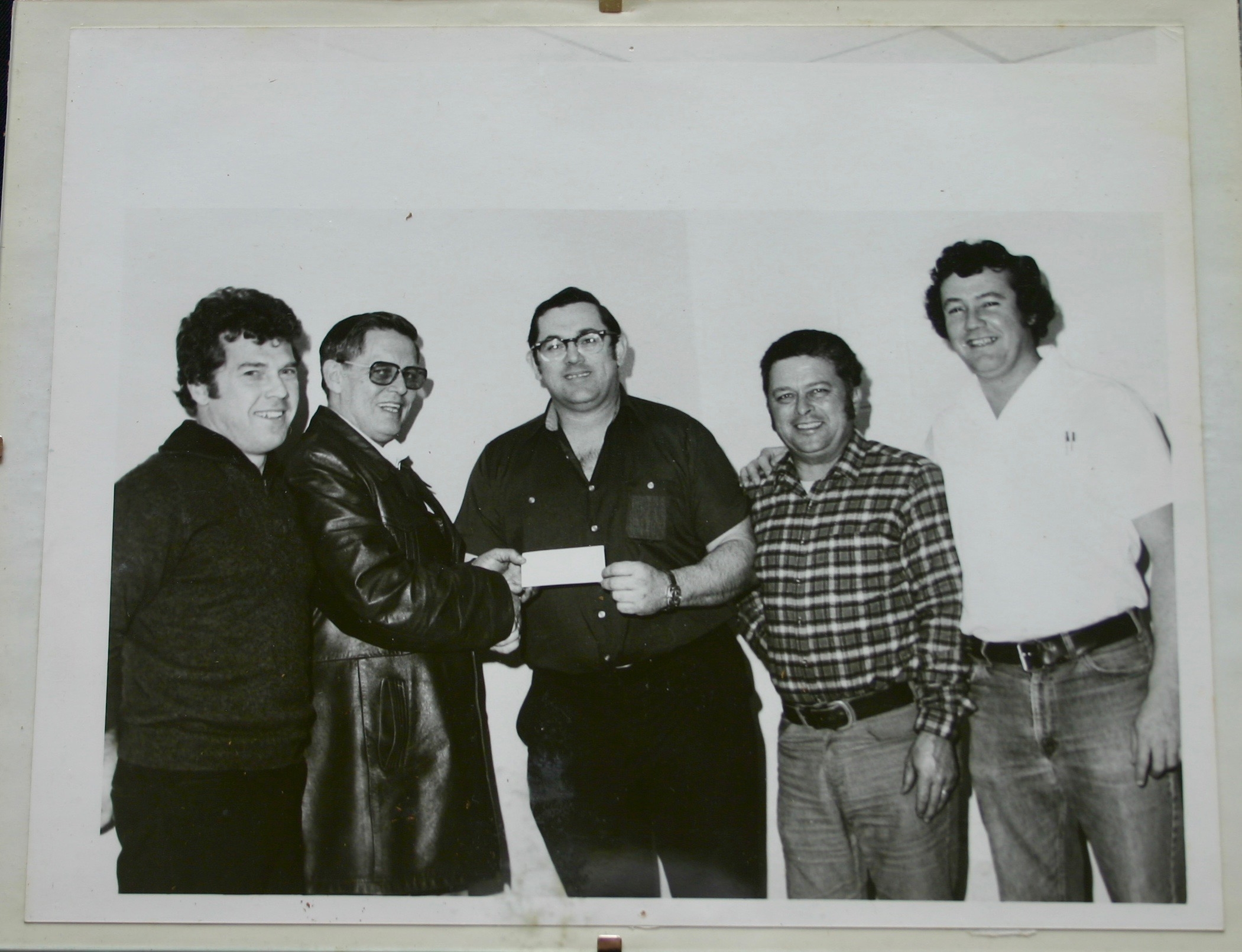 Rice Lake Oilers tournament cheque presentation