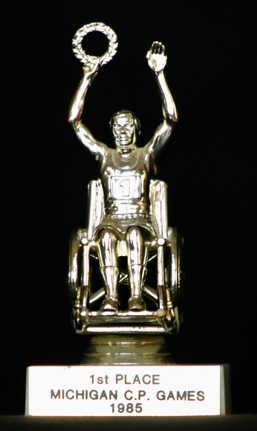 1985 Frank Mazza #1 trophy Michigan CP Games