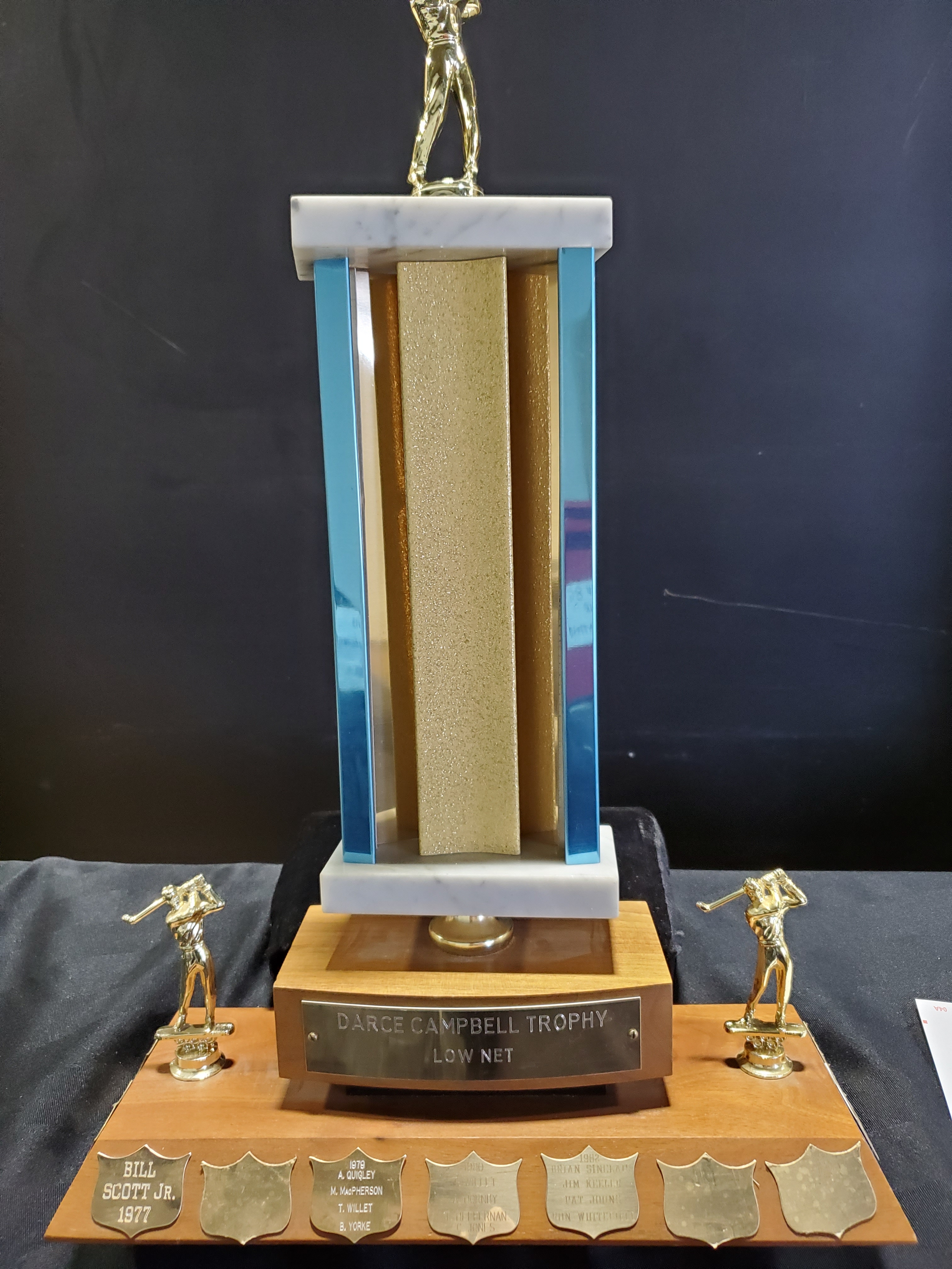 1977-1982 Cobourg Legion Golf trophy