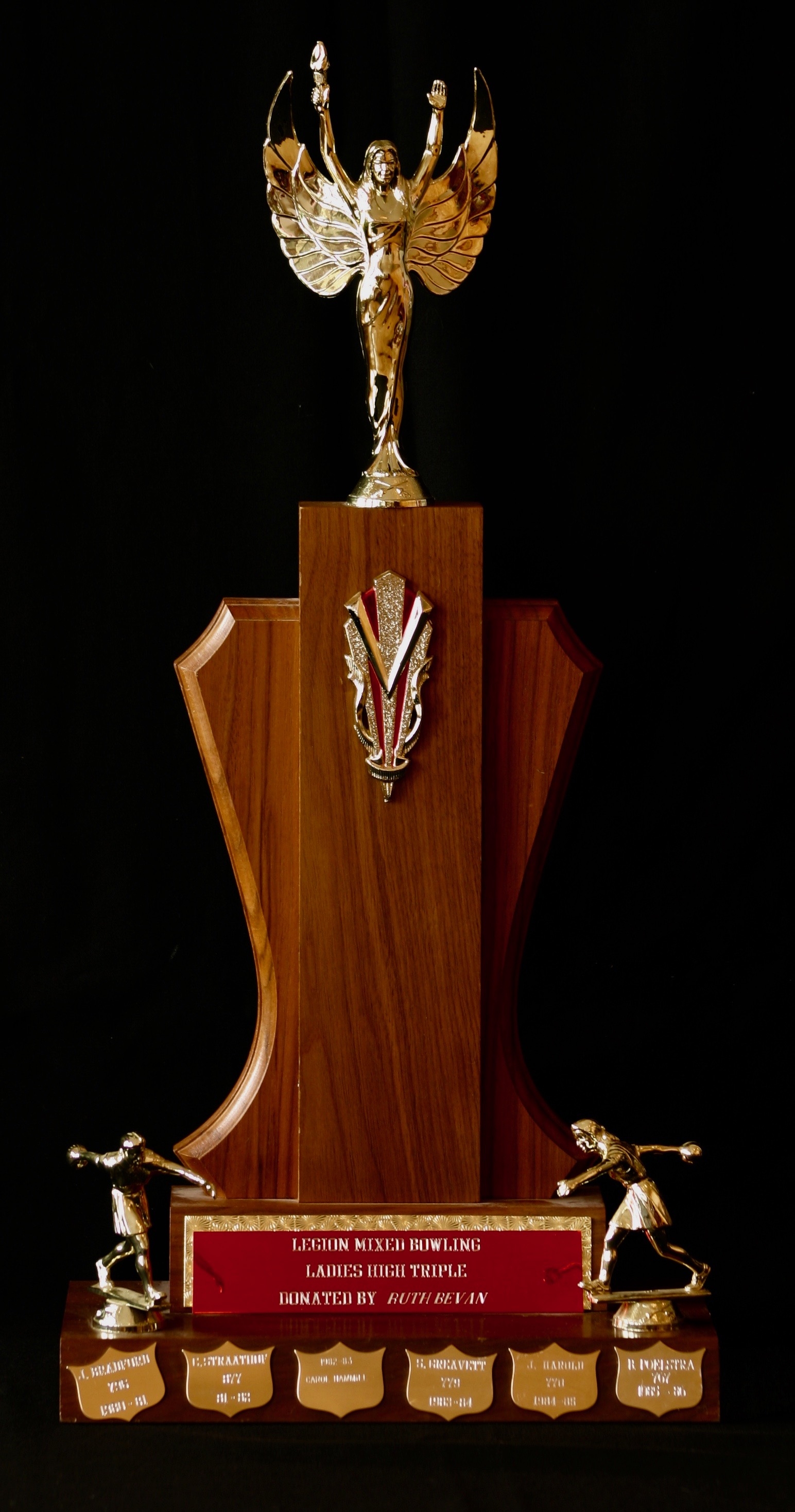 1980-1987 Cobourg Legion Ladies' Bowling trophy
