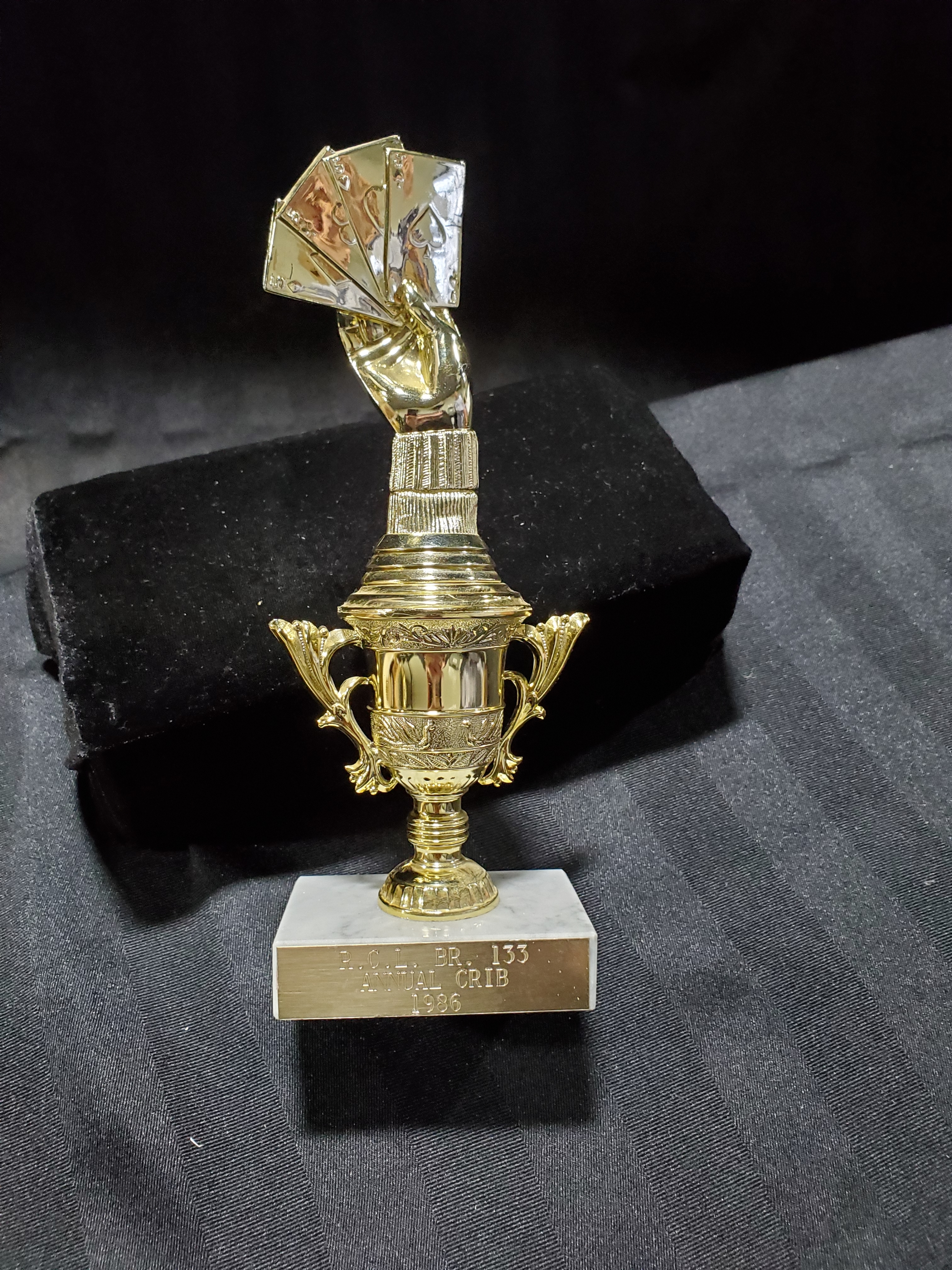 1986 Cobourg Legion Cribbage trophy