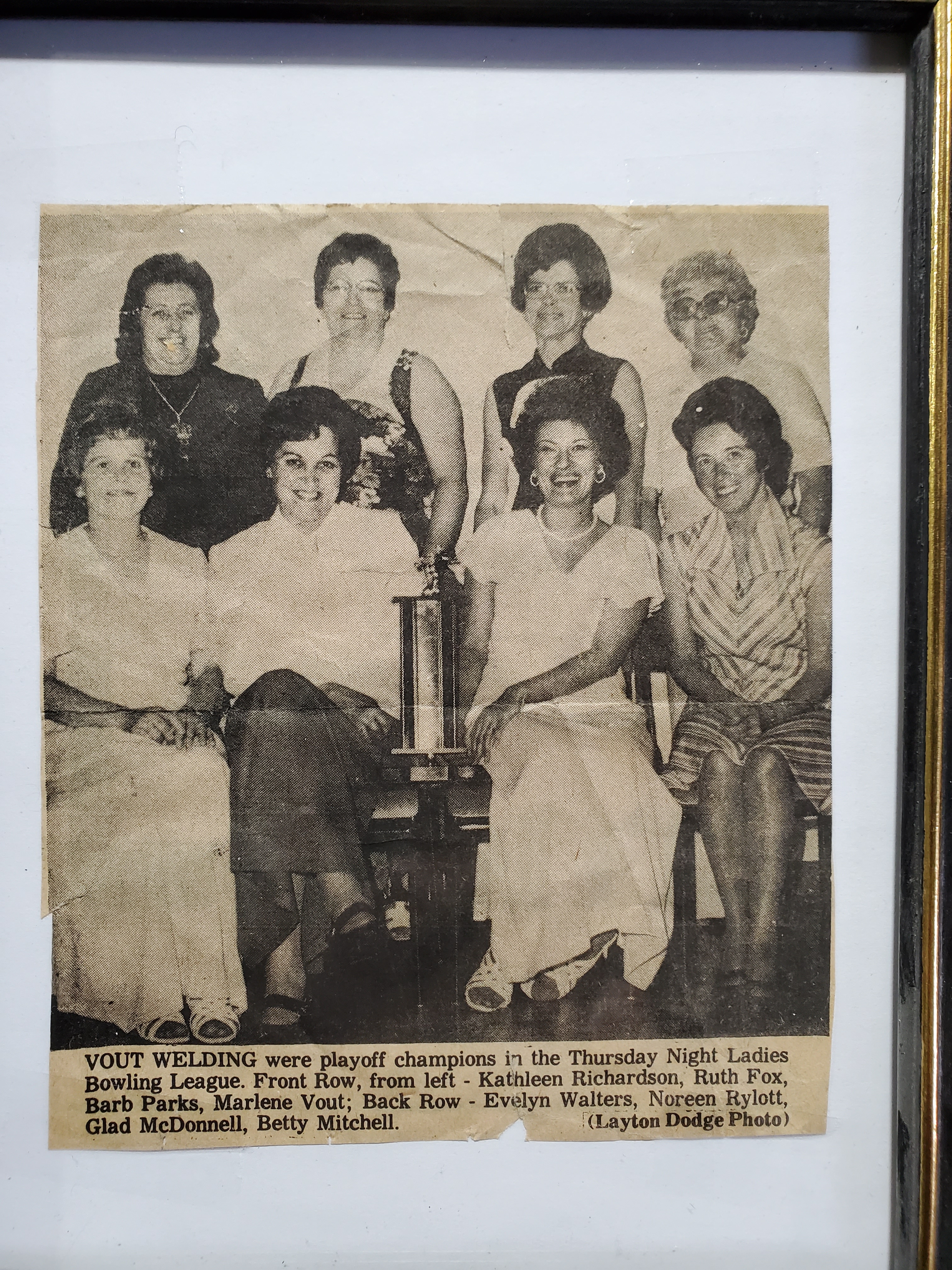 Vout Welding Thursday Night Ladies Bowling