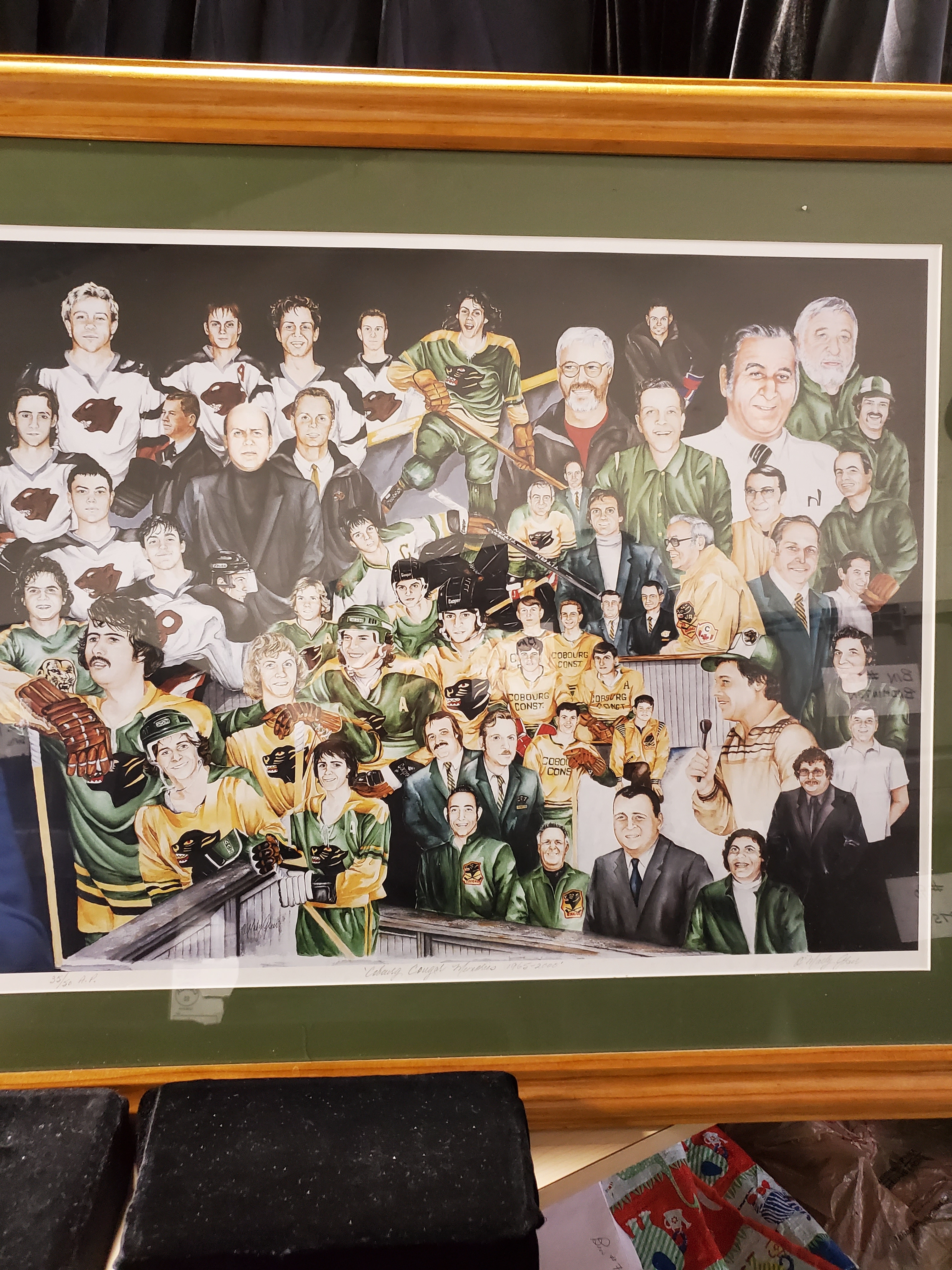 2000 Cobourg Cougar print by Kathy O'Mally Greer