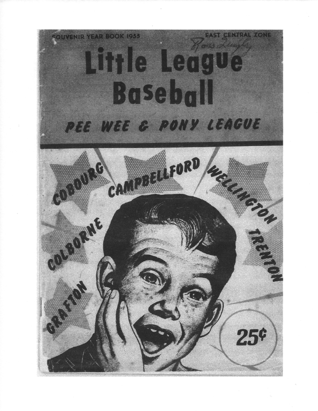 1955 OBA little league souvenir yearbook