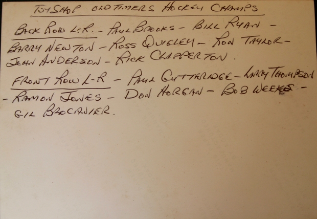 1983 Sommerville Toy Shop Oldtimers Hockey photo