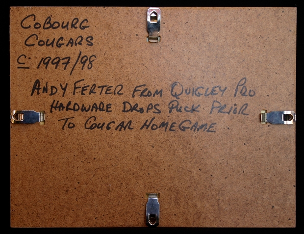1997 Cobourg Cougars sponsor puck drop