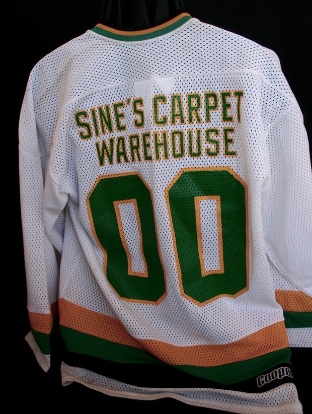 2000 Cobourg Cougars jersey -sponsor Sines Carpet