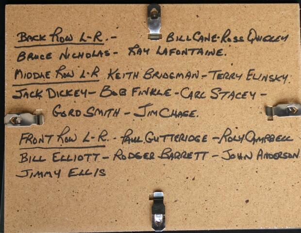 1973-74 Cobourg Mercantile hockey team photo