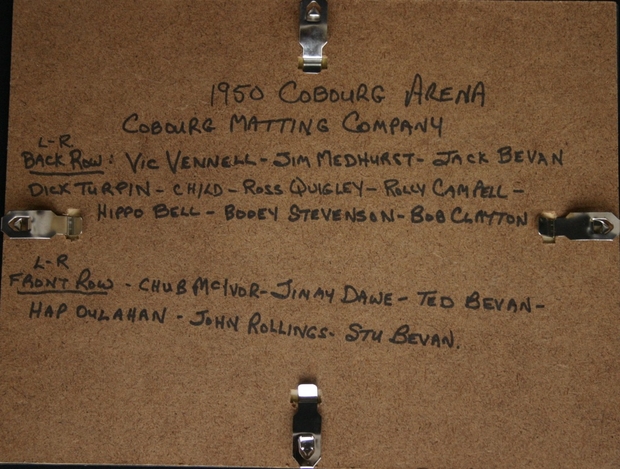 1950-51 Cobourg Mercantile hockey photo