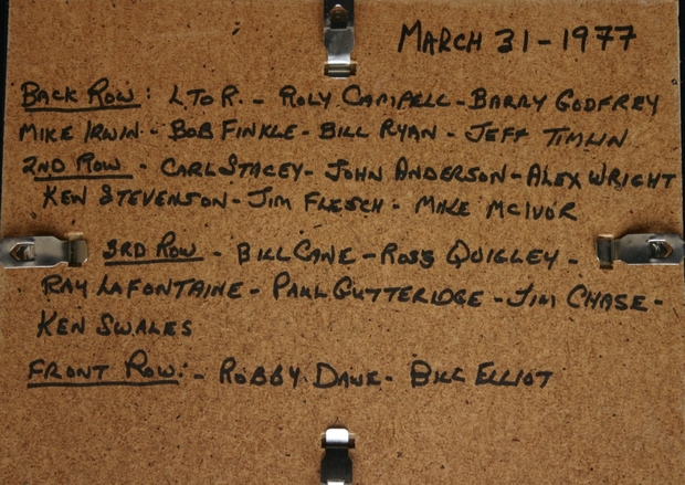 1976-77 Cobourg Mercantile hockey team photo