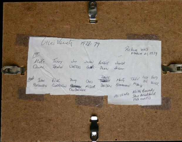 1979 Cobourg Mercantile hockey team photo