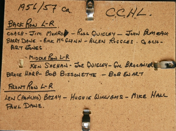 1961 CCHL PeeWee All Stars hockey team photo