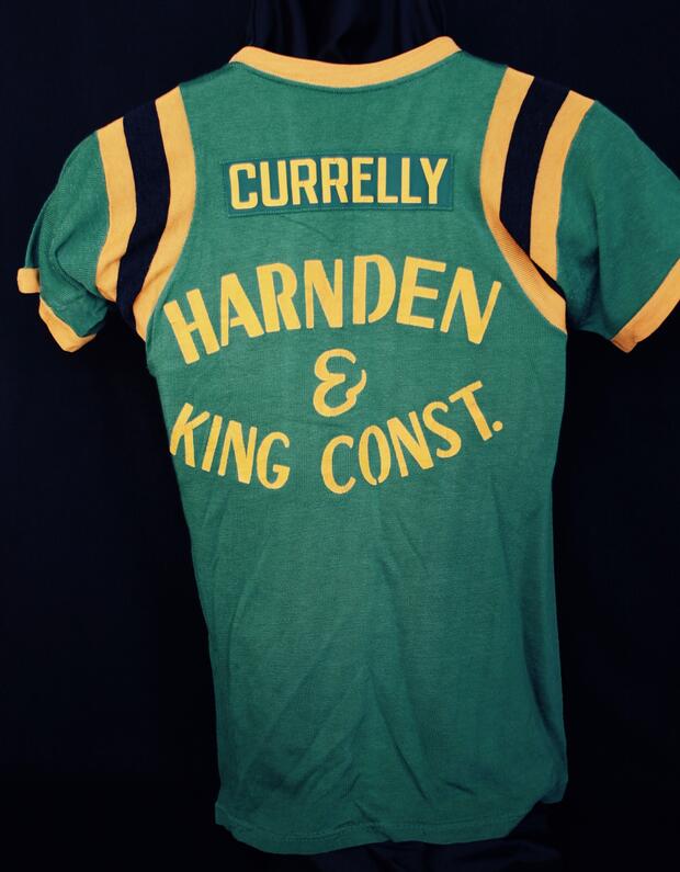 Cobourg Angels jersey worn by Paul Currelly