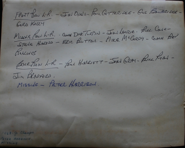 1968 Ontario Junior fastball champs photo