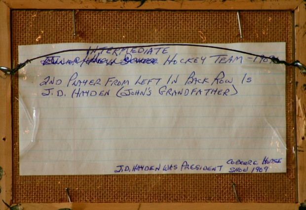 1909 Cobourg men's intermediate hockey team photo