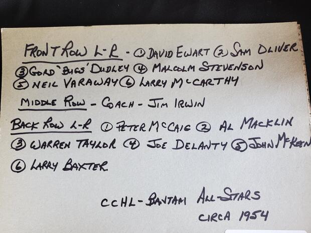 1954 Cobourg Bantam All Stars photo