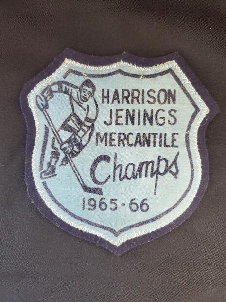1966 Neil Cane crest 'Harrison Jenings Mercantile Champs 1965-66'