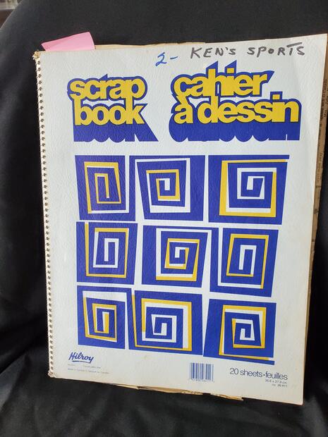 1999 Ken Petrie scrapbook #2 of articles, photos, his teams and Associations, many 1991-1999