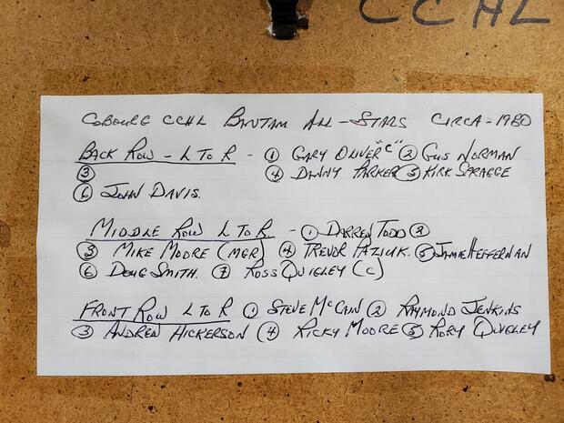 1980 CCHL Ingram Chevy's Motors Bantam team photo