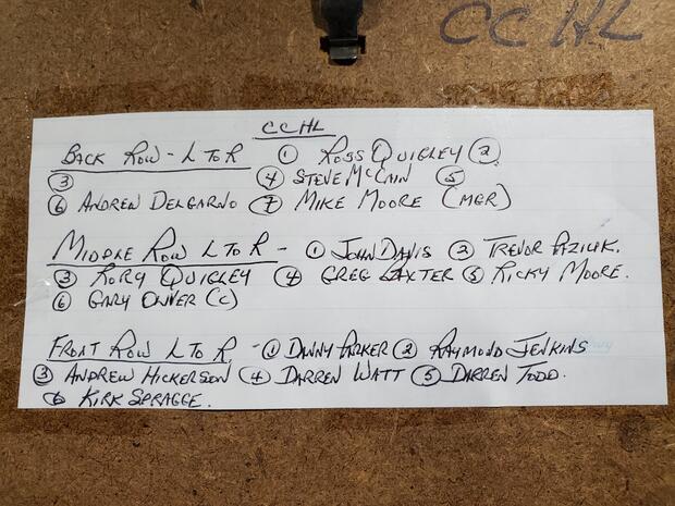 1981 CCHL Harnden & King Construction Bantam team photo