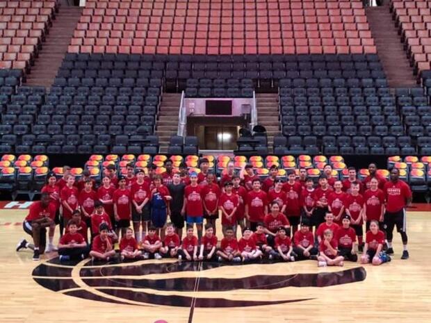 2018 LMBA 6 players part of TO Raptors training clinic