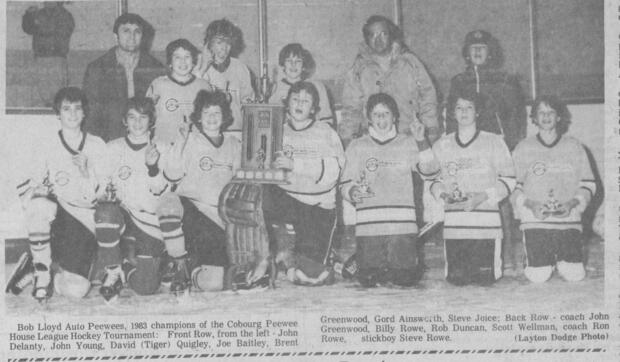 1983 Bob Lloyd Auto Peewees win House League Tourney