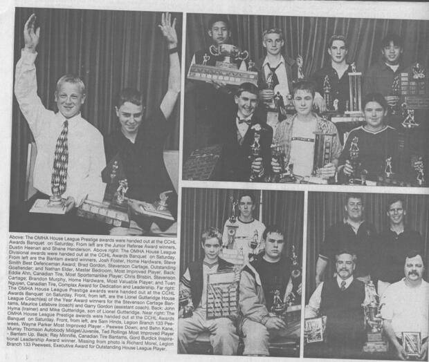 2000 Cobourg Community Hockey League annual awards