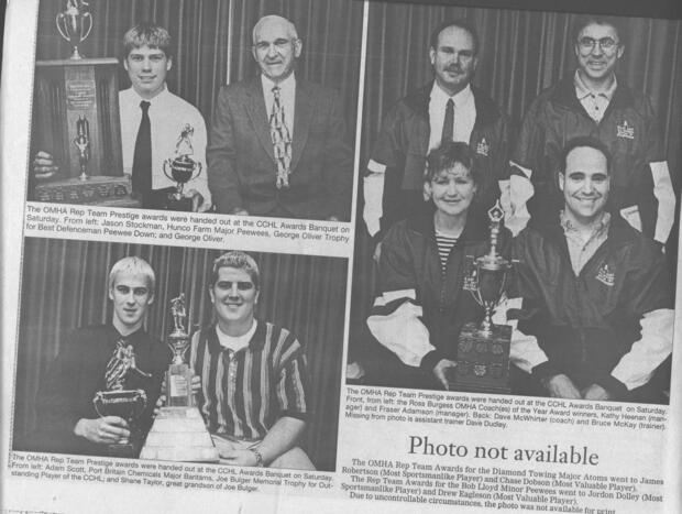 2000 Cobourg Community Hockey League annual awards