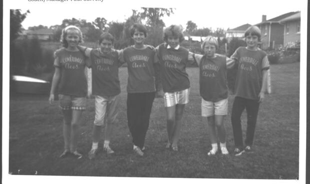 1963 Coverdale Aces Women's Fastball team photos