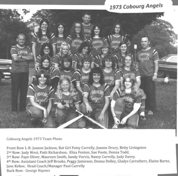 1973 Cobourg Angels Women's Fastball Team photos