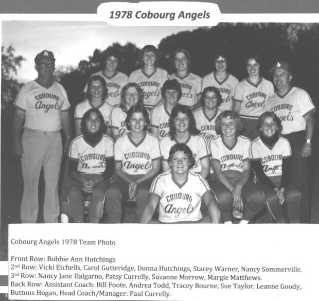 1978 Cobourg Angels Women's Fastball Team photos