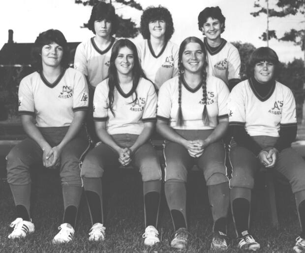 1981 Cobourg Angels Women's Fastball team photos