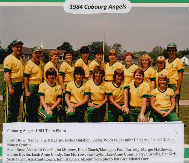 1984 Cobourg Angels Women's Fastball Team photos