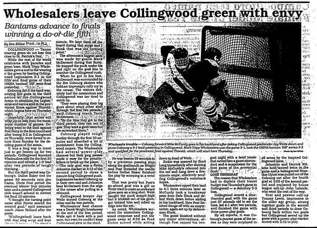 1992 Cobourg OMHA Champion Bantam news clip