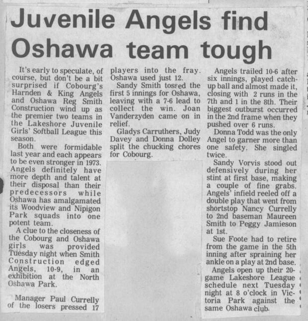 1973 Cobourg Angels