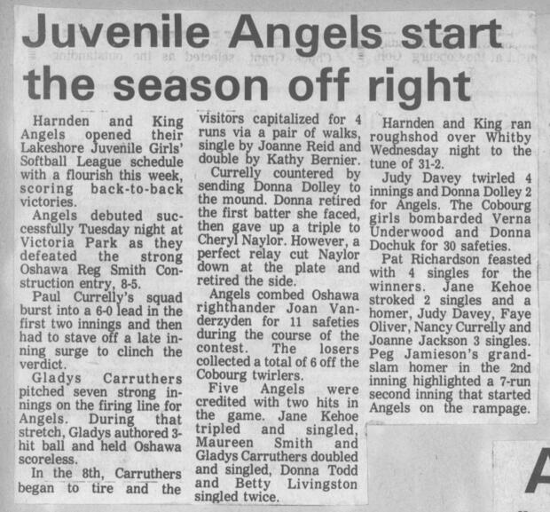 1973 Cobourg Angels
